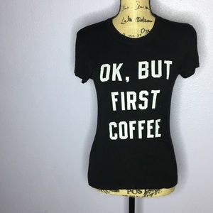 Brandy Melville Ok, But First Coffee Halter Top